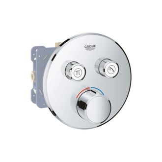GROHE Mezclador De Ducha Empotrado Grohtherm, Redondo 2 Salidas Y Cuerpo Empotrado Rapido Smartbox