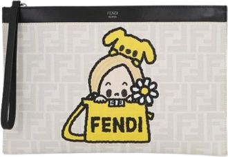 Fendi Pre-owned Clutches, female, White, Size: ONE SIZE Pre-owned Plastic Clutch