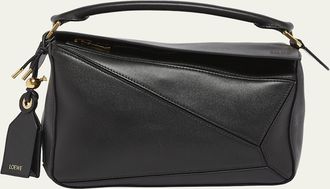 Loewe Puzzle Elevated Small Top-Handle Bag in Leather