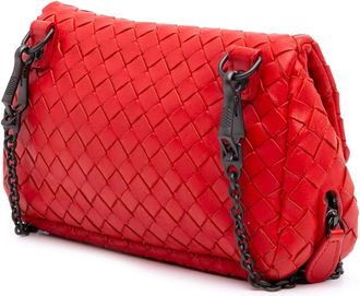 Bottega Veneta Hobo Bags - 2012-2025 Mini Nappa Intrecciato Expandable Chain - Gr. unisize - in Rot - für Damen