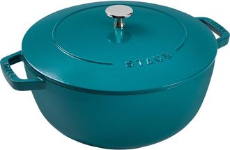 Staub 5-Quart Enameled Cast Iron Cocotte in Turquoise at Nordstrom