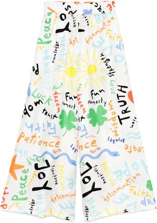 Rianna + Nina Pantaloni con stampa - Bianco