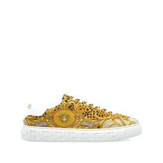 Versace Schoenen, Dames, Geel, 38 EU, Sneakers