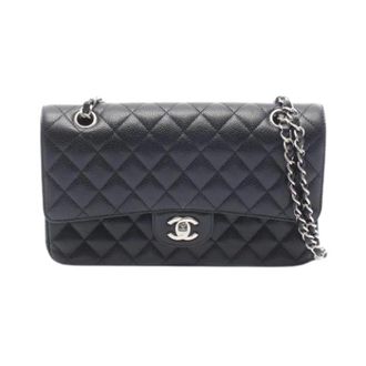 Chanel Pre-owned Vintage Schoudertas - Dames - Pre-owned - Zwart - Maat: ONE Size Leer