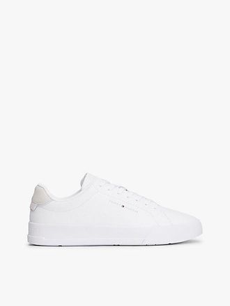 Tommy Hilfiger Logo Court Trainers With Leather