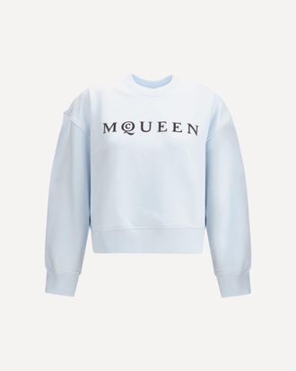 Alexander McQueen Felpa con logo stampato Woman 40