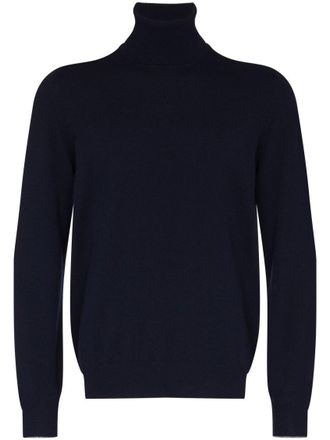 Brunello Cucinelli Blue Turtleneck Sweater