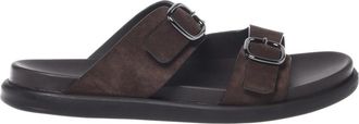 Baldinini Suede Mule - Heren - Sandalen - Bruin - 41 EU - Su&egrave;de - Schoenen