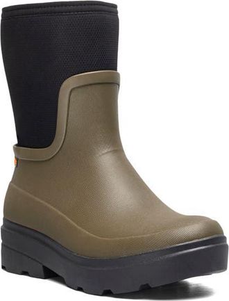 Bogs Hazel Mid Zip Rain Boot in Olive at Nordstrom, Size 12