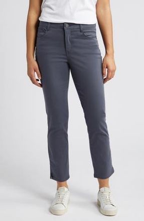 Wit & Wisdom Logan AbSolution High Waist Ankle Slim Straight Leg Pants in Shdw Shado at Nordstrom Rack, Size 00