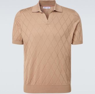 Brunello Cucinelli Knitted cotton polo shirt