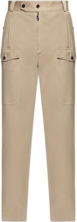 Dolce & Gabbana Cargo broek - Heren - Straight fit broeken - Beige - L - Katoen - Broeken