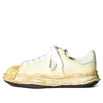 Miharayasuhiro Blakey OG Sole Canvas Over Dyed Low White A12FW719-WHITE