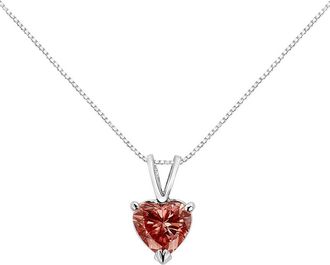 House of Brilliance Haus Of Brilliance 14K 1.00 Ct. Tw. Lab-Grown Diamond Pendant Necklace