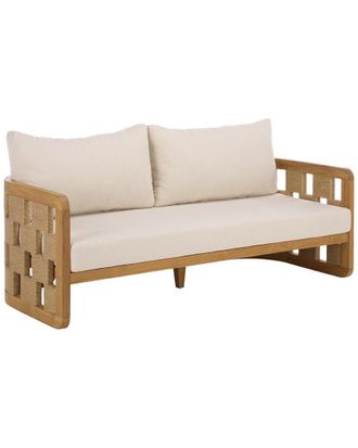 Safavieh Couture Skipper Teak Patio Sofa