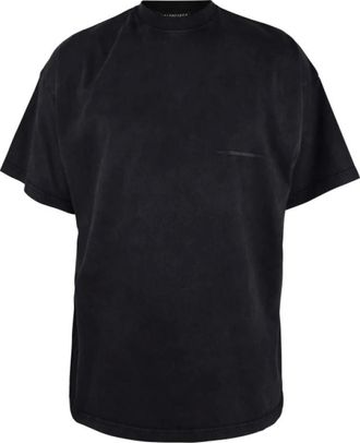 Balenciaga Tops, Heren, Zwart, L, Katoen, Strike 1917 Oversized T-shirt