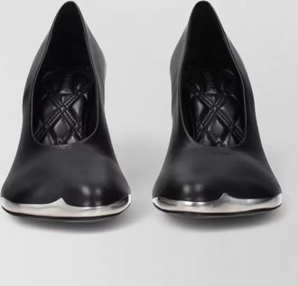 Burberry leather high heel pumps