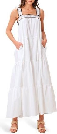 Flying Tomato Maxi Dress in White/Brown at Nordstrom Rack, Size Medium