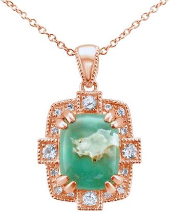 Le Vian Peacock 14K Rose Gold 2.30 Ct. Tw. Gemstone Pendant Necklace
