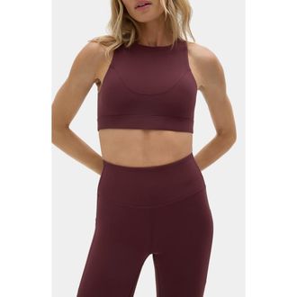 Halfdays Trail Sports Bra in Glazed Cherry at Nordstrom Rack, Size Large