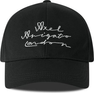 Axel Arigato Scribble London Cap - unisex - Petten - Zwart - ONE Size - Katoen - Accessoires