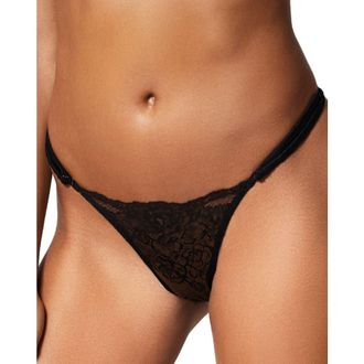 Kiki De Montparnasse Eloise Stretch Lace Panty in Black at Nordstrom, Size X-Small