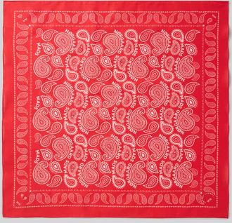 Mads Norgaard Halstuch aus Baumwolle im Allover-Look in Rot, Gr&ouml;&szlig;e 1