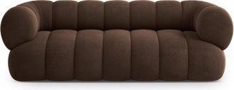 Cosmopolitan Design Sof&aacute; 3 plazas de terciopelo chocolate