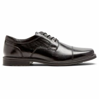 Rockport Mens Taylor Cap Toe Shoe In Black