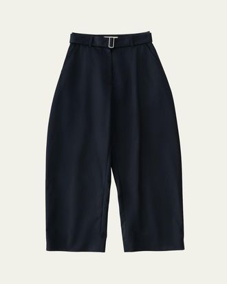 パンツ Studio Nicholson Belted Round Leg Pant Almond Doring Belted Round Leg Pant - Studio Nicholson