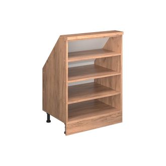 Vicco Armario Para Techo Inclinado Rion, Roble Dorado, 60 X 81.6 Cm Con 4 Compartimentos, Vicco