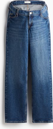 H&M MAMA Before & After Straight Low Jeans - Blue