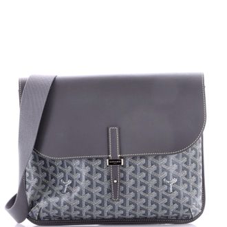 Goyard Coursier Messenger Bag Coated Canvas and Leather