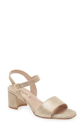 Cordani Irisse Block Heel Sandal in Dusty Gold at Nordstrom, Size 5.5Us