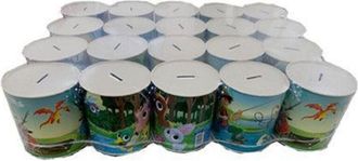 Trade Shop Trade Shop - Set 20 Pezzi Salvadanai In Latta Porta Monete Banconote Soldi 11.5 X 12cm 560019