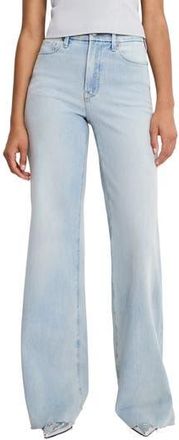 Good American Soft-Tech Good Waist Palazzo Jeans in Indigo1145 at Nordstrom Rack, Size 2