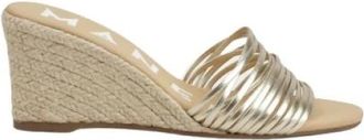 Maneb&igrave; Hamptons Wedge - Dames - Sleehakken - Geel - 40 EU - Leer - Schoenen