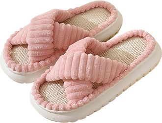 Generic Black of Friday Week Womens Home Slippers House for Men Ladies Memory Foam Mule Comfort Women Girls Size 1.5 UK Bridal Party Lightening Deal of Day Me