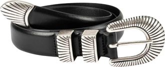 Barena Belts - Dames - Riemen - Zwart - XS - Leer - Accessoires