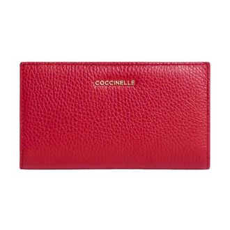 Coccinelle Wallets & Cardholders, female, Red, Size: ONE SIZE Metallic Soft Wallet