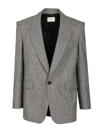 Saint Laurent Flannel Jacket Giacche Grey-Uomo