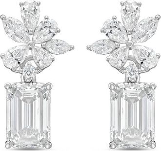 Diana M. Jewels 14KT WHITE GOLD LAB GROWN DIAMOND FASHION EARRINGS WEIGHING 10.00 CTS TW