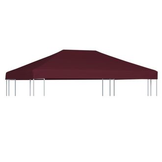 Berkfield Home Gazebo Top Cover 310 g/m &sup2; 3x4 m Bordeaux in Red