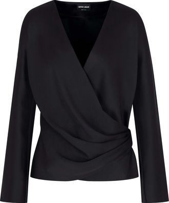 Giorgio Armani Camicia In Doppio Raso Di Seta