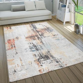 Paco Home Paco Home Alfombra Exterior Interior Terraza Cocina Vintage Pastel Motivos Abstractos 140x200 Cm, Multicolor 3