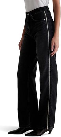 AG - Adriano Goldschmied Kora High-Rise Wide Leg in Demure Womens Jeans Demure : 31 32, Cotton/Denim
