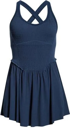 Free People FP Movement Smockin Hot Dress in Midnight Navy at Nordstrom Rack, Size X-Large