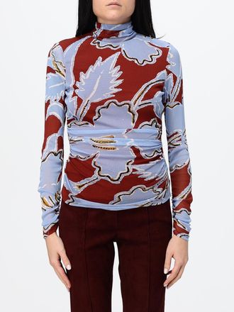 Diane Von F&uuml;rstenberg Dolcevita slim fit in jersey con stampa floreale