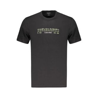 Calvin Klein T-shirt a maniche corte con girocollo - - Tops - Uomo - Nero - M