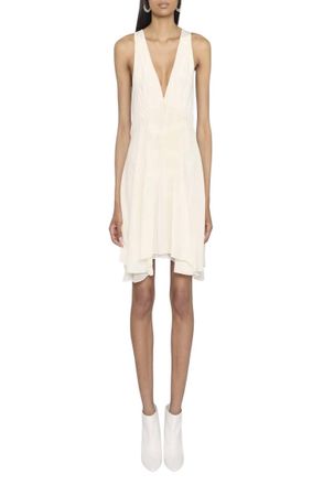 Isabel Marant Nalatia Dress In Ecru